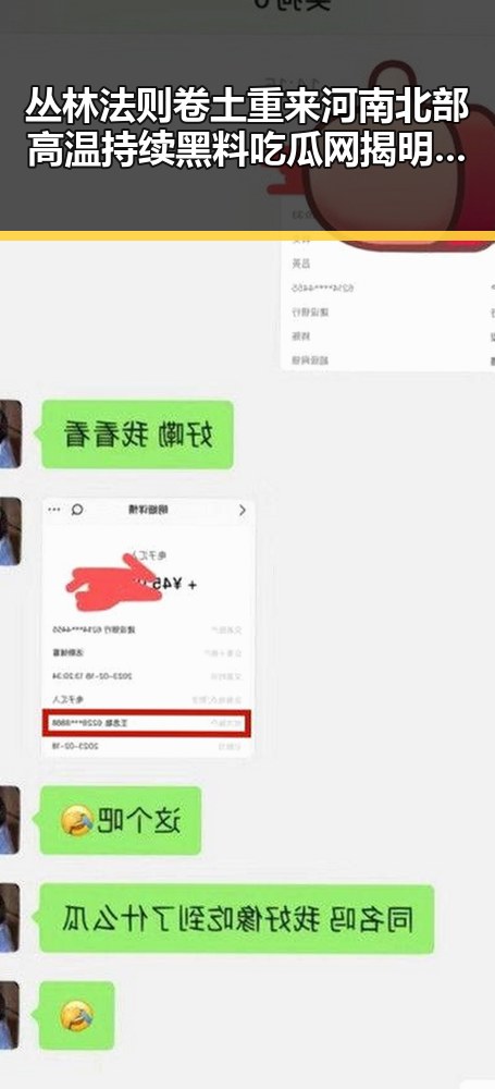 丛林法则卷土重来河南北部高温持续黑料吃瓜网揭明星暗战新篇