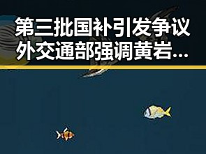 第三批国补引发争议外交通部强调黄岩岛开展任何活动都正当权利
