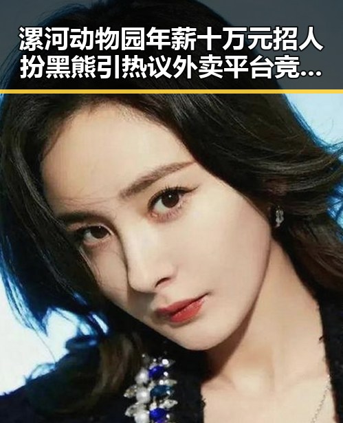 漯河动物园年薪十万元招人扮黑熊引热议 外卖平台竞争划红线成为焦点