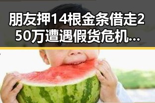 朋友押14根金条借走250万遭遇假货危机，世界杯上168名儿童如此纪念引发热议