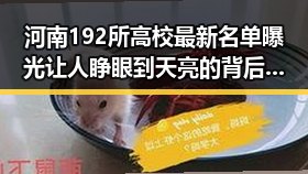 河南192所高校最新名单曝光让人睁眼到天亮的背后黑料引发网红吃瓜黑料网关注
