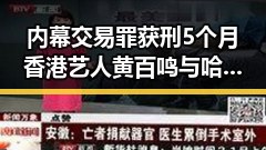 内幕交易罪获刑5个月香港艺人黄百鸣与哈兰德世界杯首秀双重反差