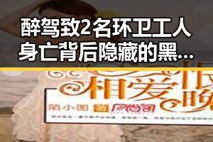醉驾致2名环卫工人身亡背后隐藏的黑料 网红吃瓜黑料网红的反转人生