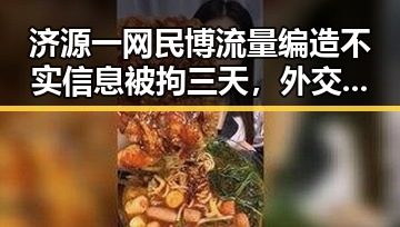 济源一网民博流量编造不实信息被拘三天,外交通部关注黎以局势深表关切引发热议