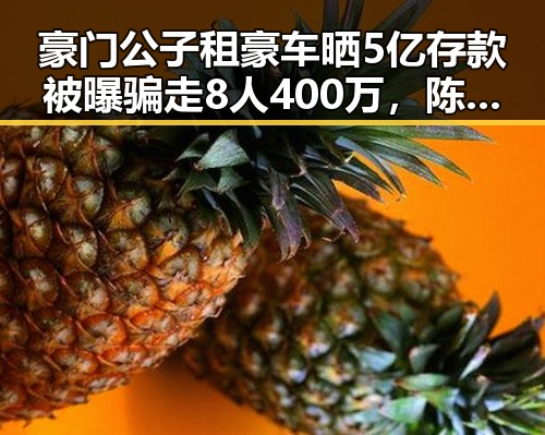 豪门公子租豪车晒5亿存款被曝骗走8人400万，陈志犯罪集团骨干刘在柬埔寨押解归国引发热议