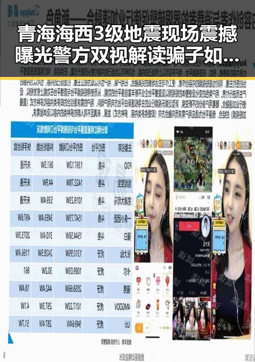 青海海西3级地震现场震撼曝光警方双视解读骗子如何让你乖乖转账
