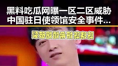 黑料吃瓜网曝一区二区威胁中国驻日使领馆安全事件不断发生引发关注