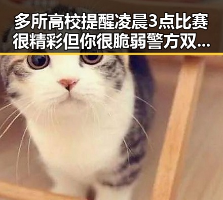 多所高校提醒凌晨3点比赛很精彩但你很脆弱警方双视角解读骗子如何让你乖乖转账